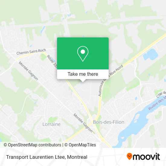 Transport Laurentien Ltee map