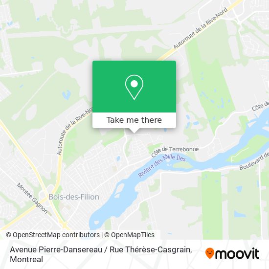 Avenue Pierre-Dansereau / Rue Thérèse-Casgrain map