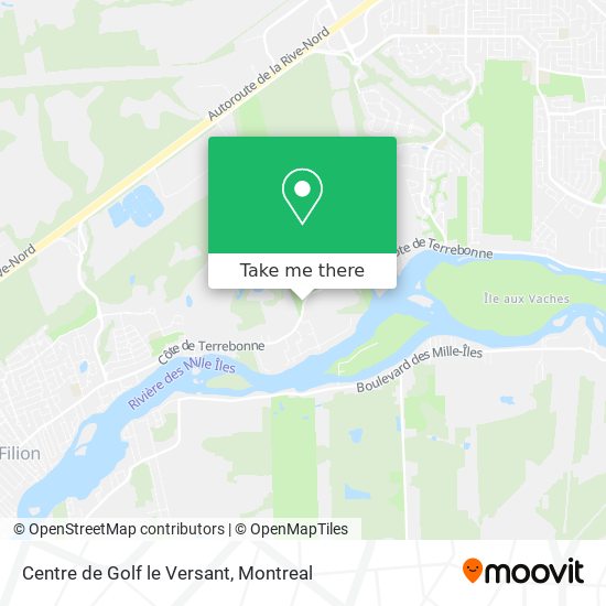 Centre de Golf le Versant map