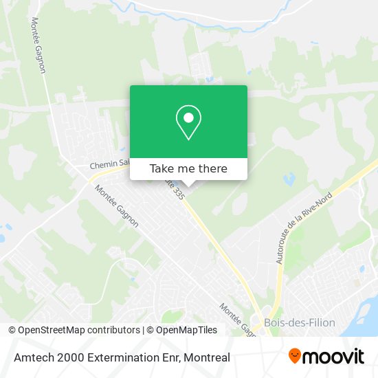 Amtech 2000 Extermination Enr map