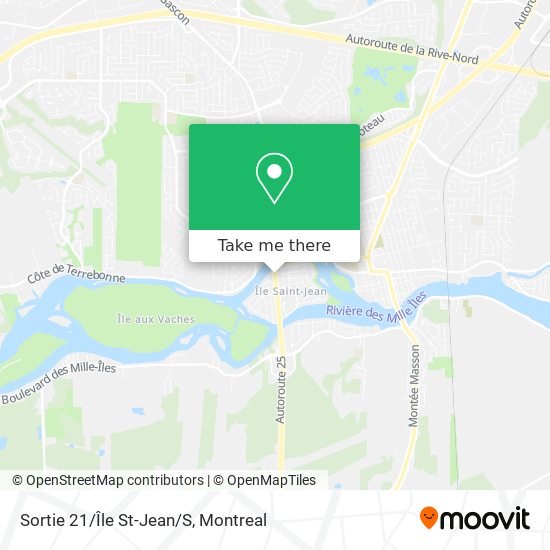Sortie 21/Île St-Jean/S map