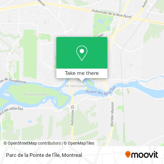Parc de la Pointe de l'Île map