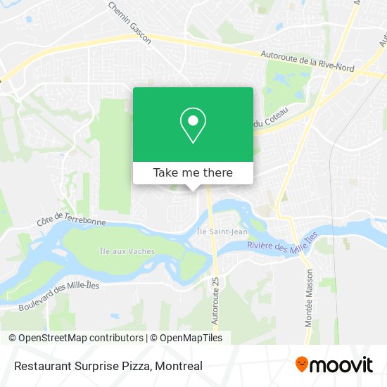 Restaurant Surprise Pizza map