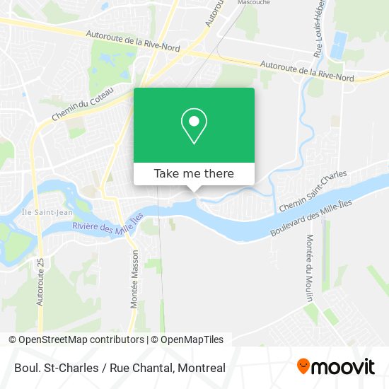 Boul. St-Charles / Rue Chantal map