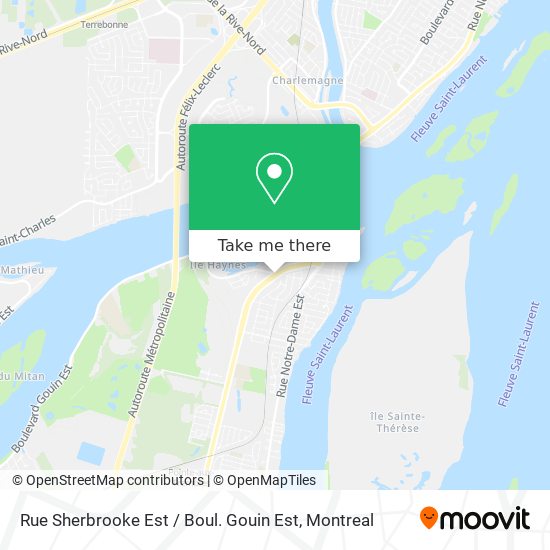 Rue Sherbrooke Est / Boul. Gouin Est map