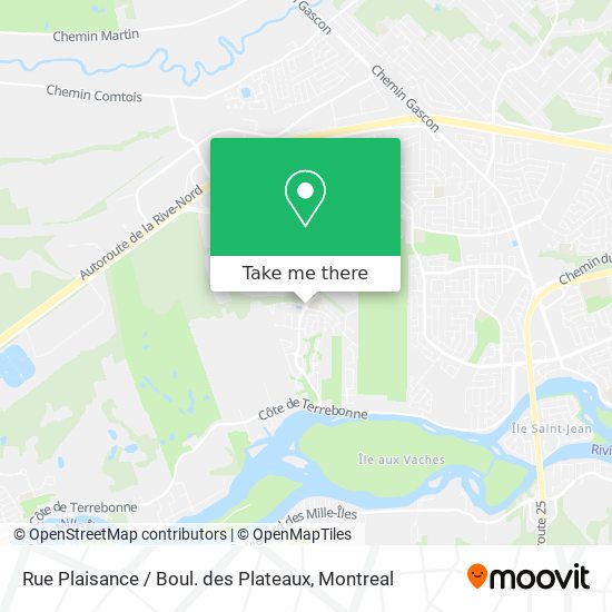 Rue Plaisance / Boul. des Plateaux map
