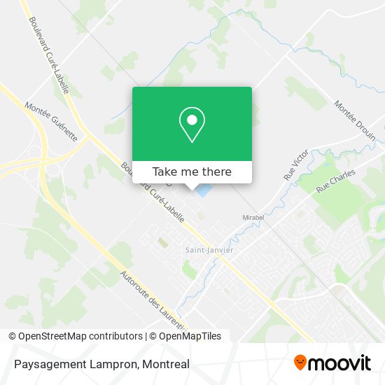 Paysagement Lampron map