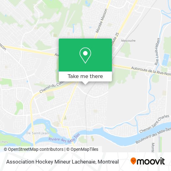 Association Hockey Mineur Lachenaie map