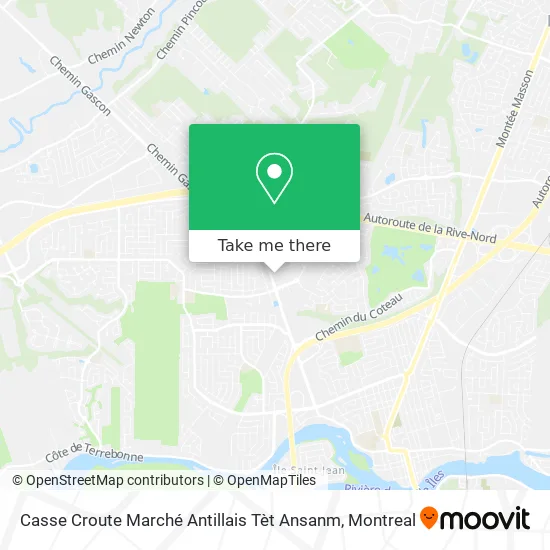 Casse Croute Marché Antillais Tèt Ansanm map