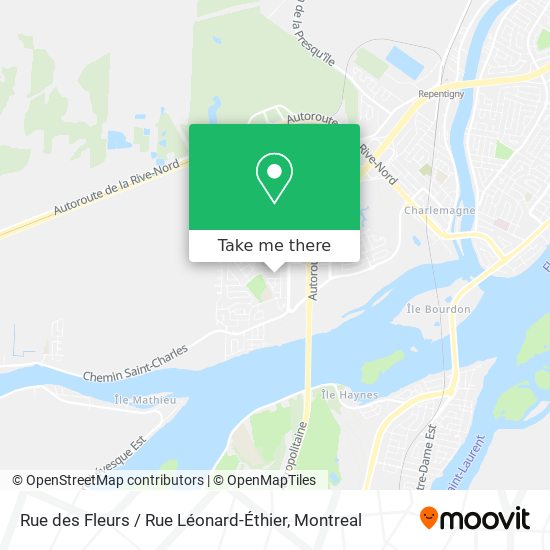 Rue des Fleurs / Rue Léonard-Éthier map