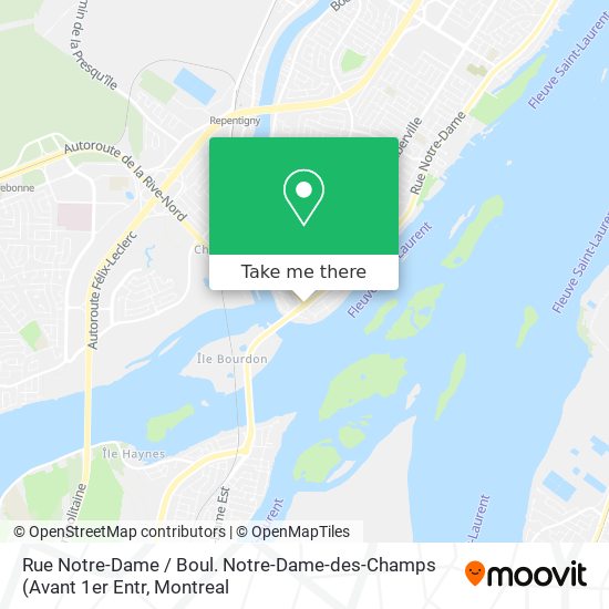 Rue Notre-Dame / Boul. Notre-Dame-des-Champs map