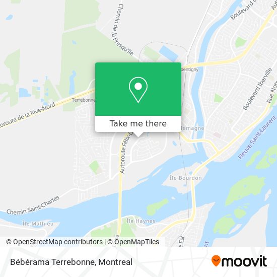 Bébérama Terrebonne map