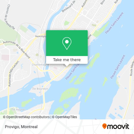 Provigo map