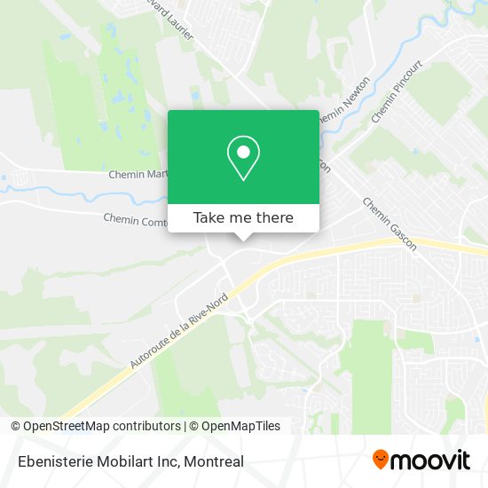 Ebenisterie Mobilart Inc map