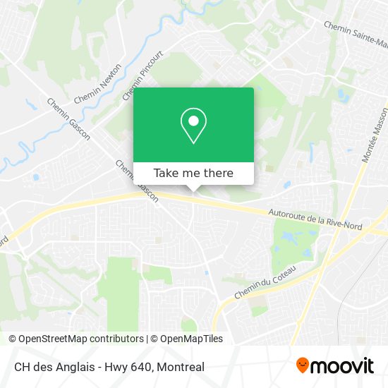 CH des Anglais - Hwy 640 map