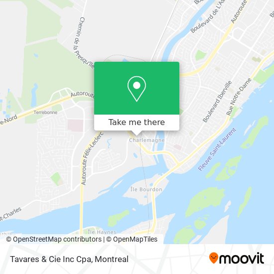 Tavares & Cie Inc Cpa map