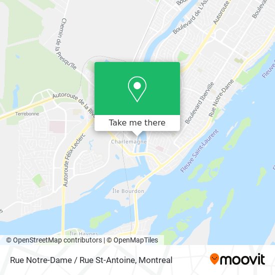 Rue Notre-Dame / Rue St-Antoine map