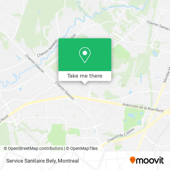 Service Sanitaire Bely map