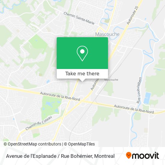 Avenue de l'Esplanade / Rue Bohémier map