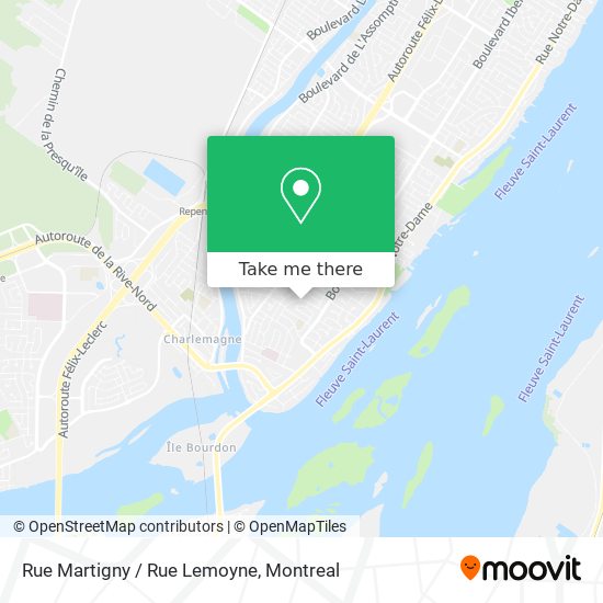 Rue Martigny / Rue Lemoyne map