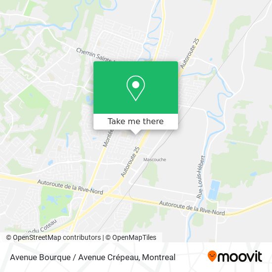 Avenue Bourque / Avenue Crépeau map