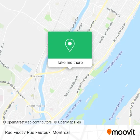 Rue Fiset / Rue Fauteux map