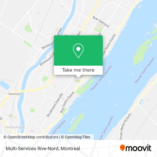 Multi-Services Rive-Nord map