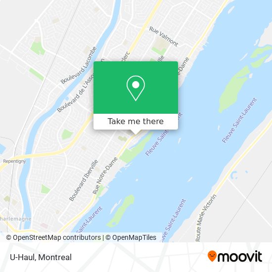 U-Haul map