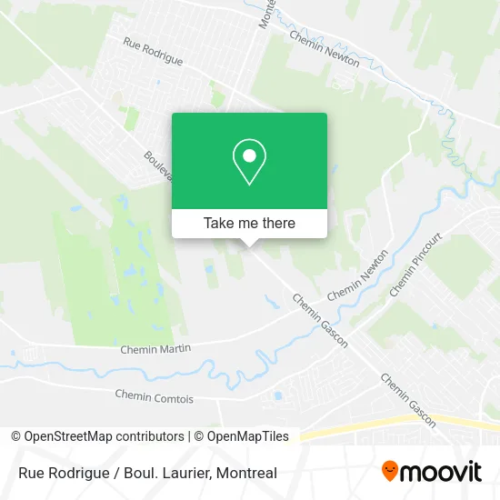 Rue Rodrigue / Boul. Laurier map