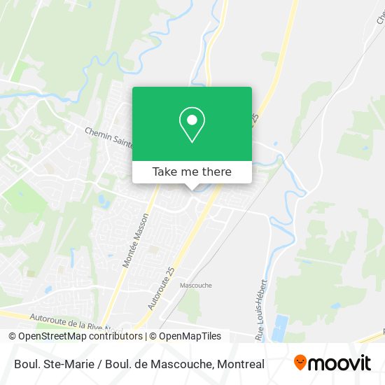 Boul. Ste-Marie / Boul. de Mascouche map