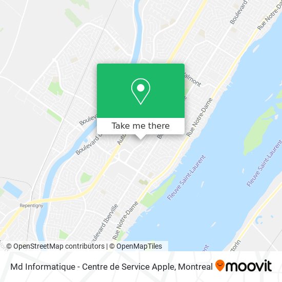 Md Informatique - Centre de Service Apple map