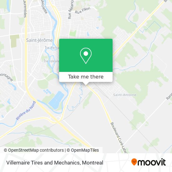 Villemaire Tires and Mechanics map