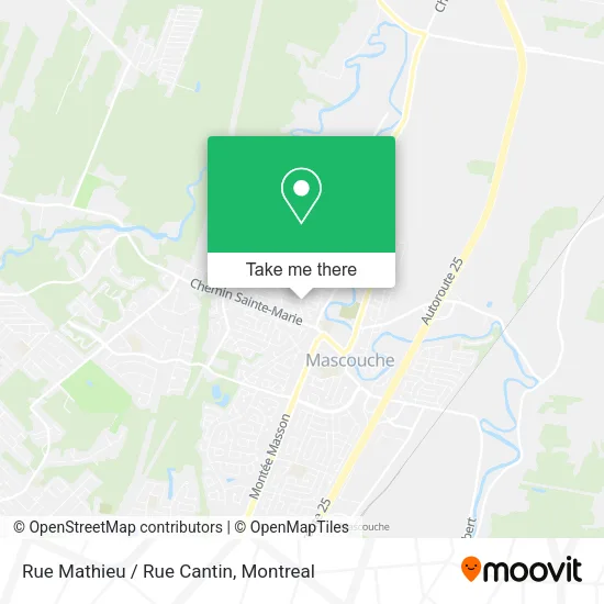 Rue Mathieu / Rue Cantin map