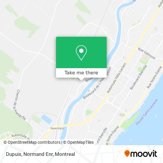 Dupuis, Normand Enr map