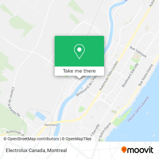 Electrolux Canada map