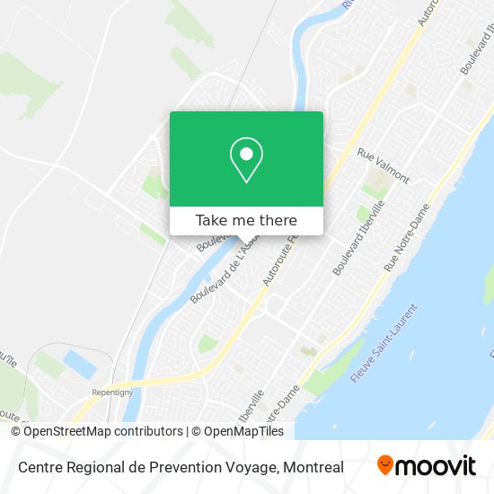 Centre Regional de Prevention Voyage map