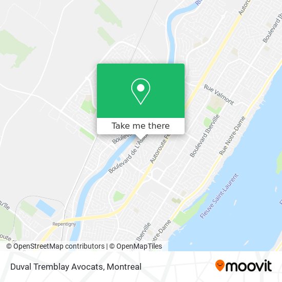 Duval Tremblay Avocats map