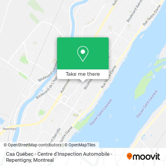 Caa Québec - Centre d'Inspection Automobile - Repentigny map