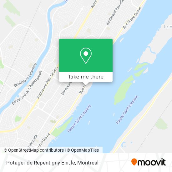 Potager de Repentigny Enr, le map