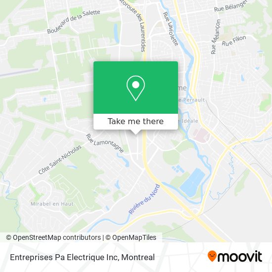 Entreprises Pa Electrique Inc map