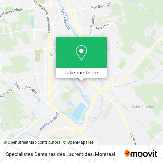 Specialistes Dentaires des Laurentides map