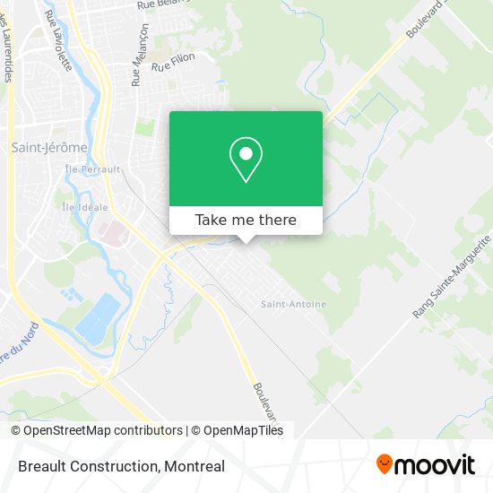 Breault Construction map