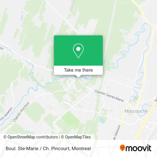Boul. Ste-Marie / Ch. Pincourt map
