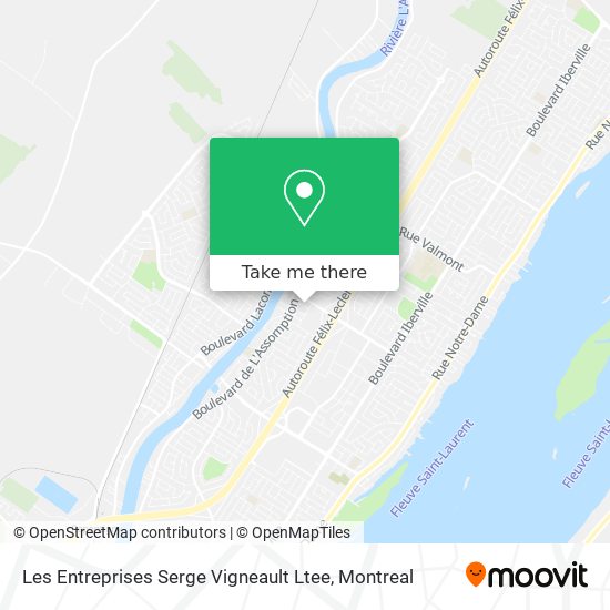 Les Entreprises Serge Vigneault Ltee map