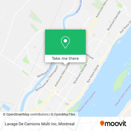 Lavage De Camions Multi Inc map