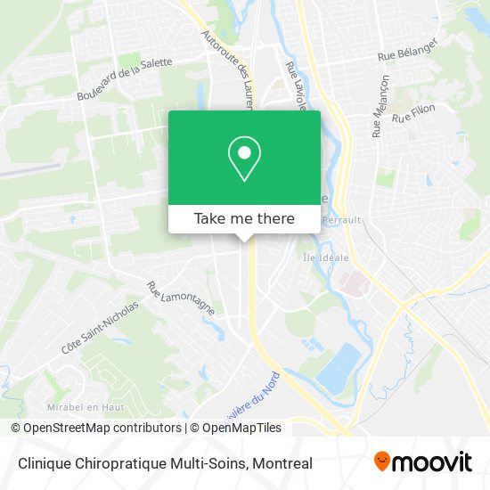 Clinique Chiropratique Multi-Soins map