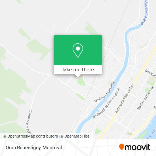 Omh Repentigny map