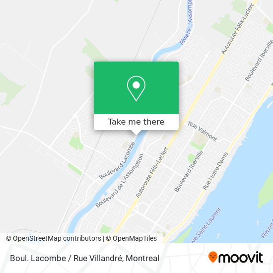 Boul. Lacombe / Rue Villandré map
