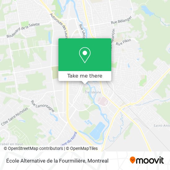 École Alternative de la Fourmilière map
