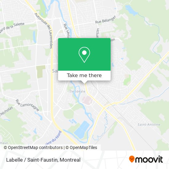 Labelle / Saint-Faustin map